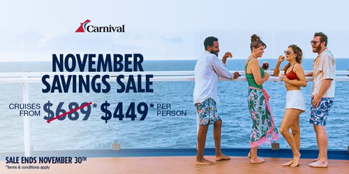 Carnival Nov deals